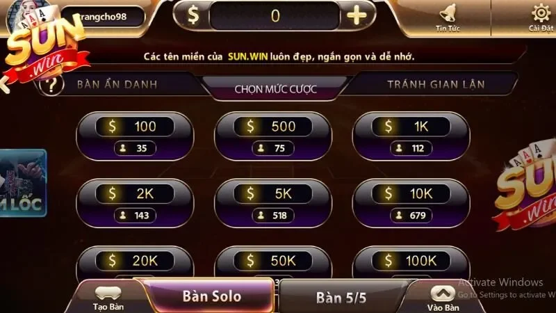 Cách chơi sâm lốc cho tân thủ
