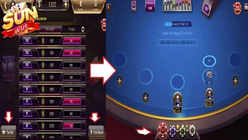 Chiến thuật đặt cược game bài blackjack Paroli